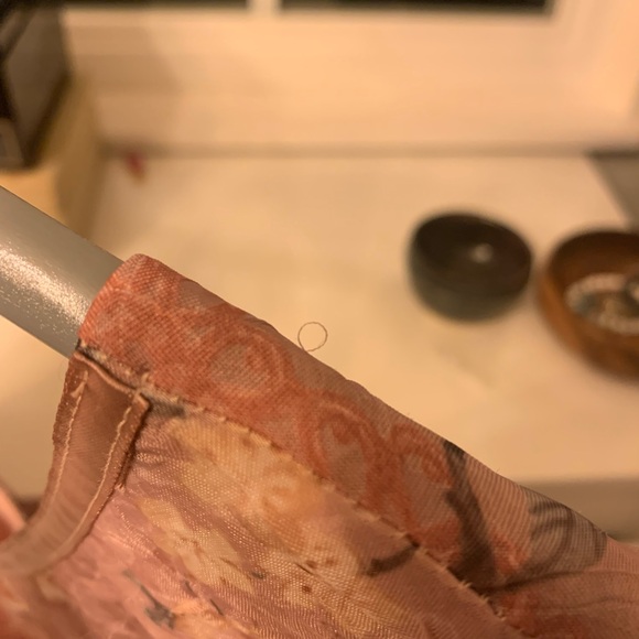 Vintage Vanessa Stevens Pink Floral Dress - Size 10 - Picture 12 of 14